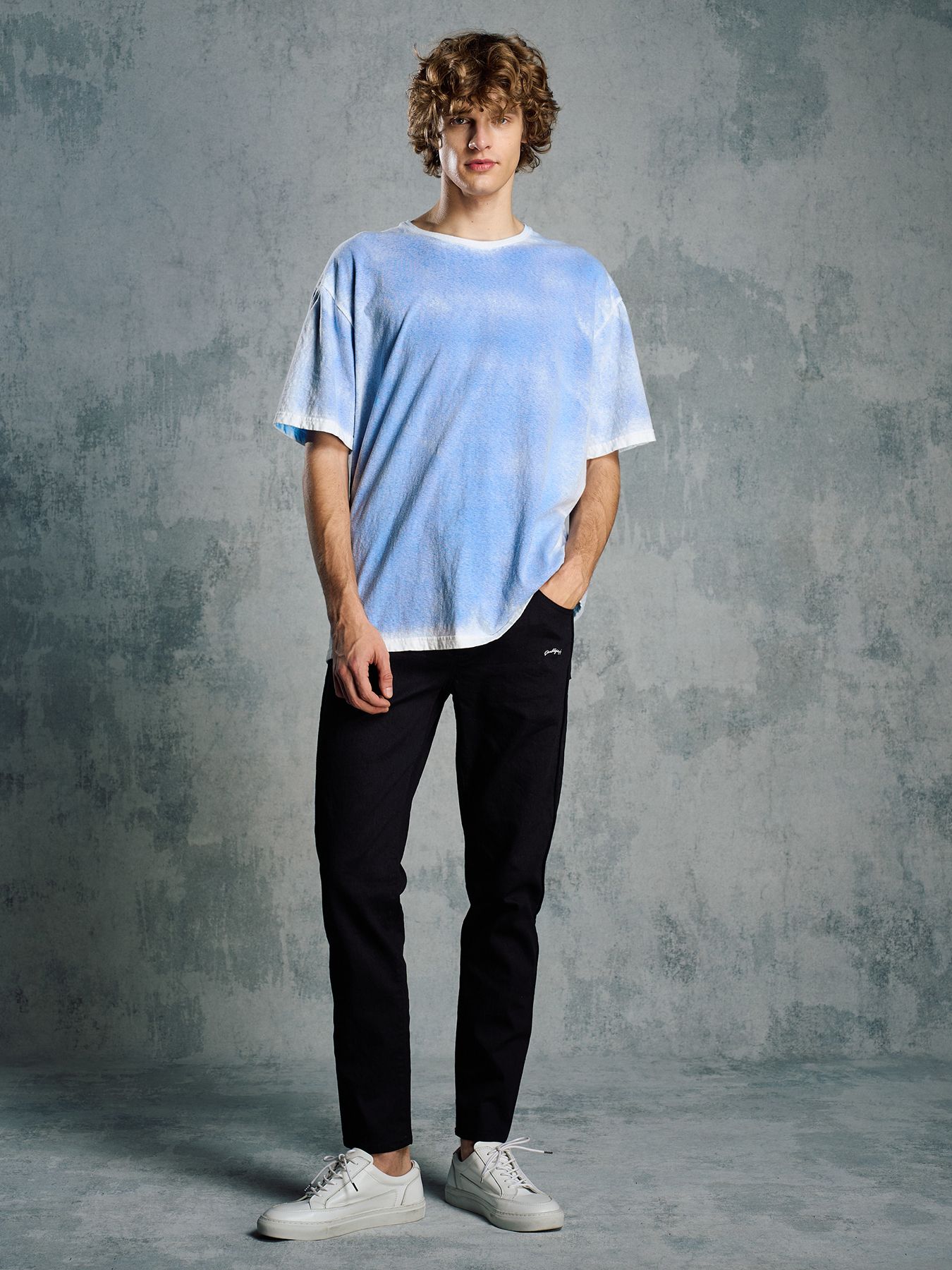 【予約品 1月25日(日) 締切】thin denim easy / シンデニム イージーパンツ / ブラック