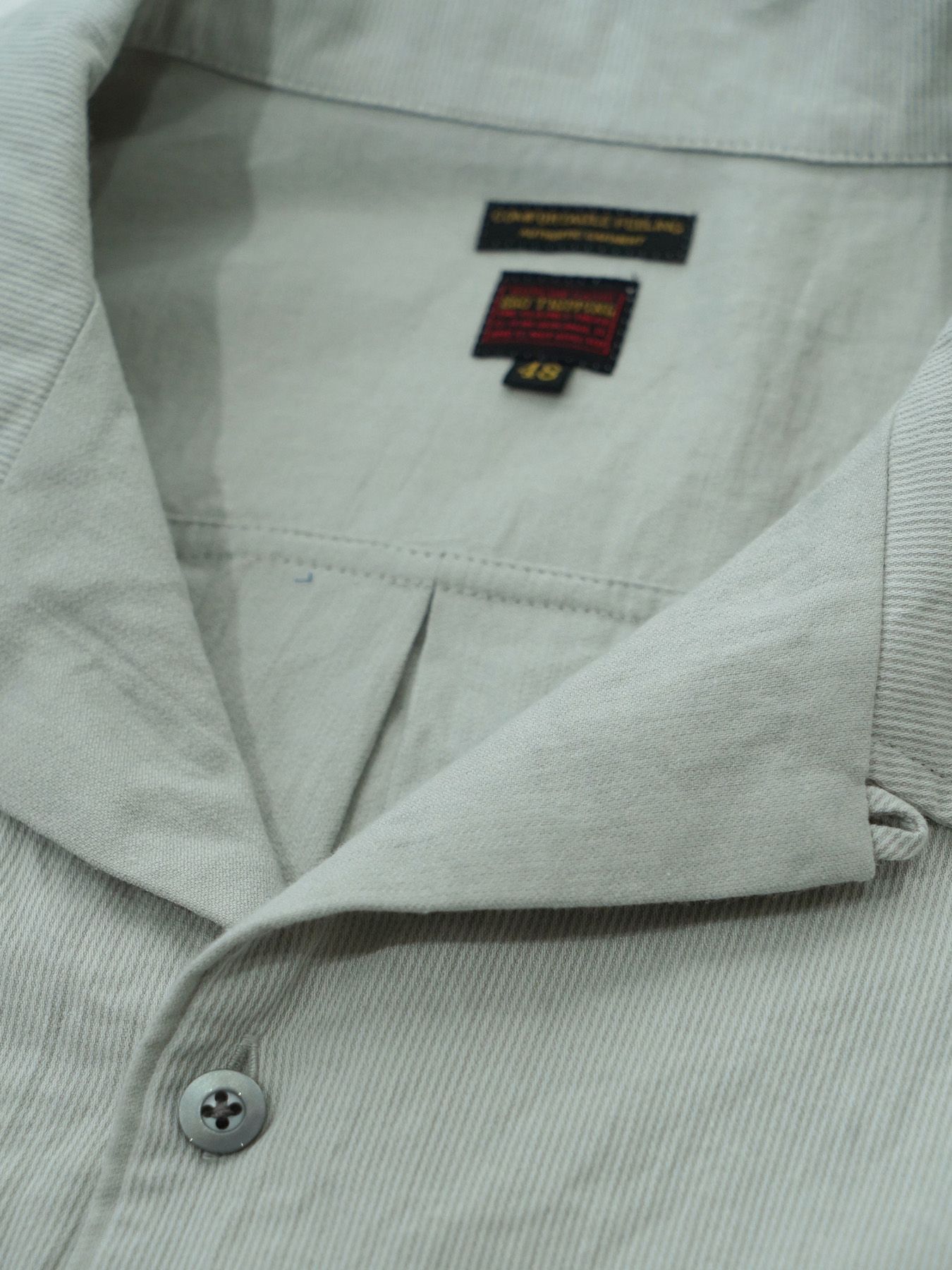 【予約品 2月1日(日) 締切】FLIPSHIRTS / オープンカラーシャツ / ライトグレー