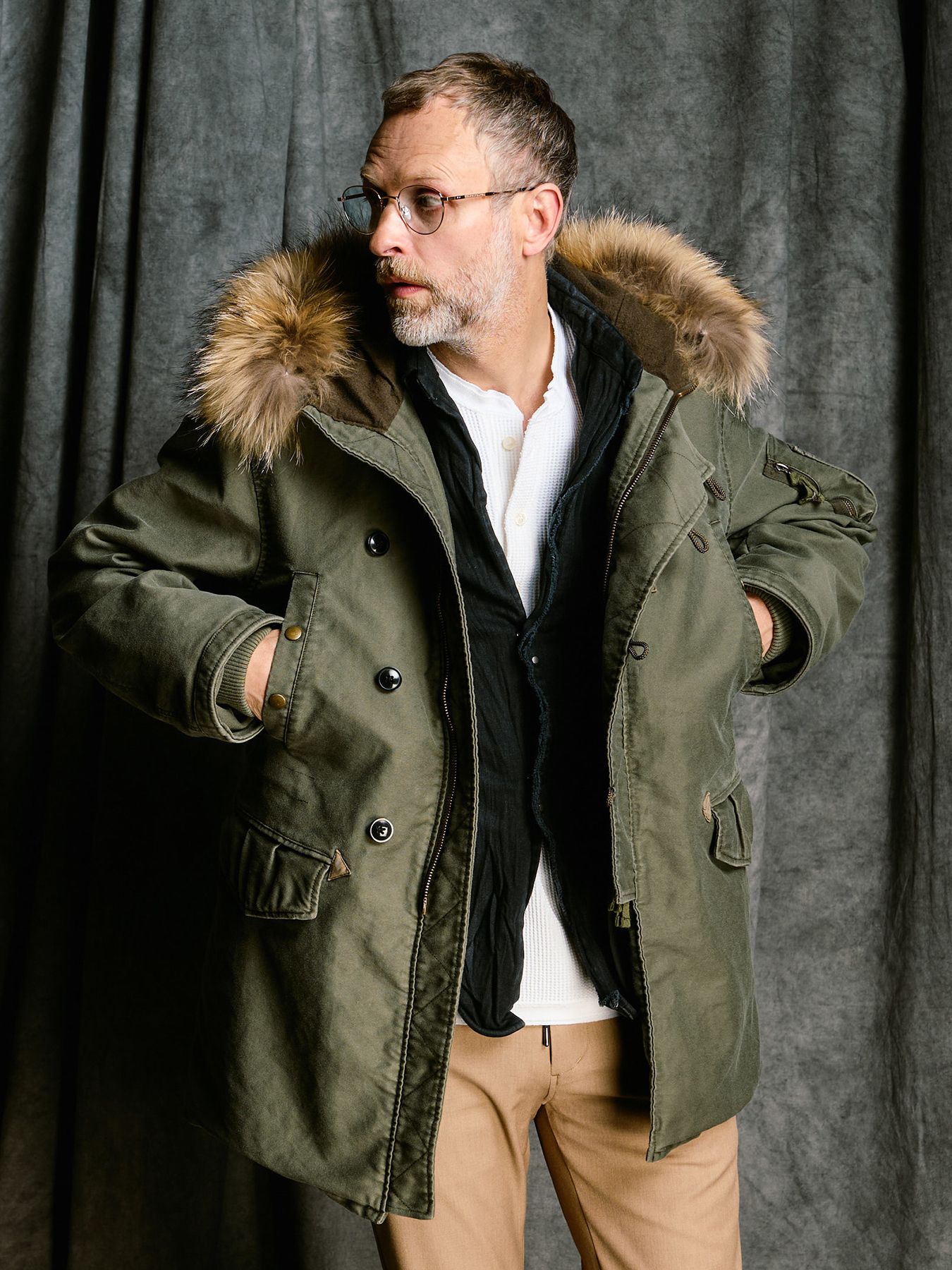 【予約品 4月19日(日) 18時締切】heavy moleskin N-3B/ ヘビーモールスキン N3B / オリーブカーキ