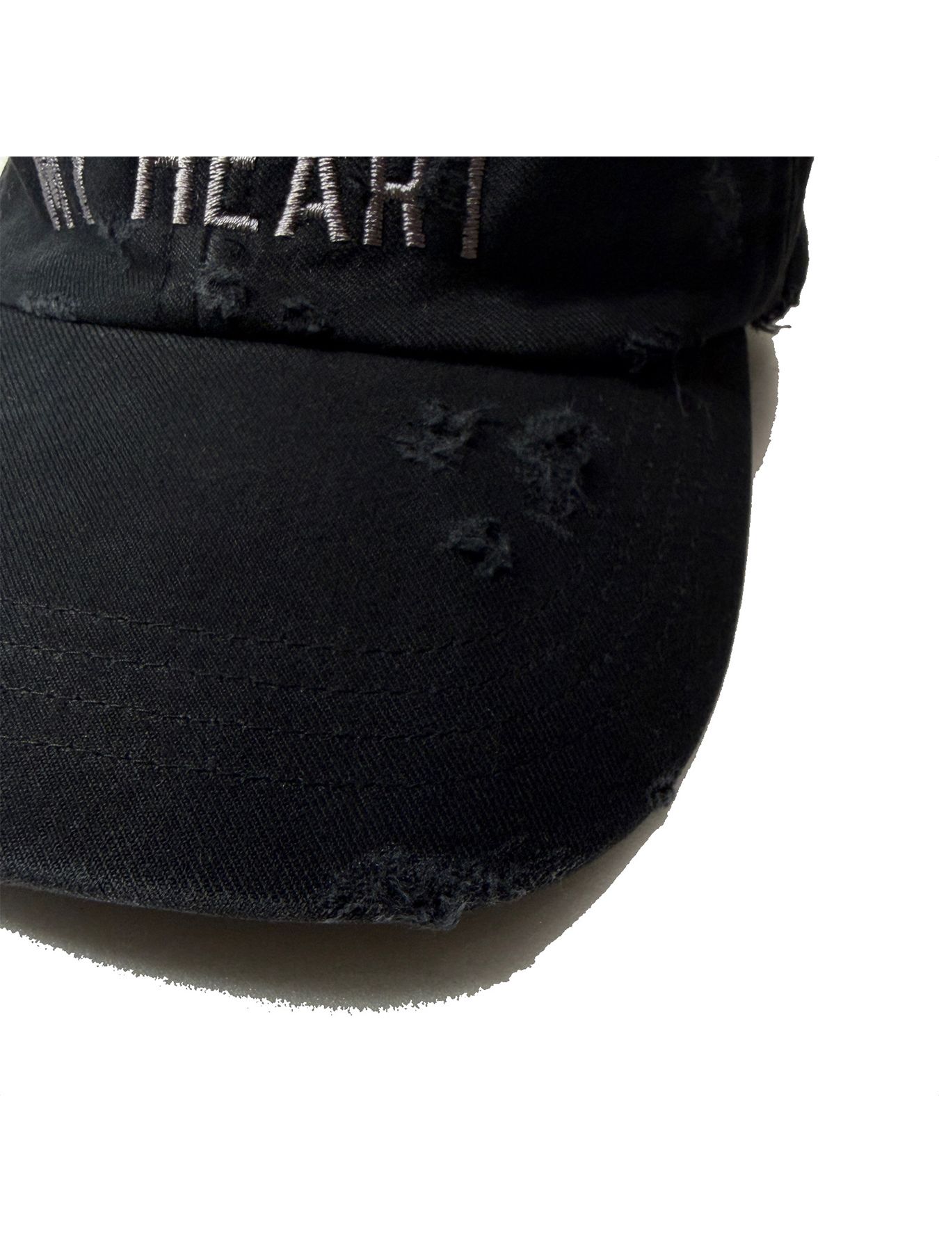【予約品 8月23日(日) 締切】B.B CAP DAMAGE/EMB / ブラック