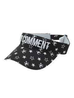 NCP NC SPORTS モノグラムバイザー / ブラック〚NO COMMENT PARIS〛