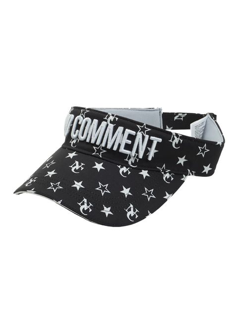 NCP NC SPORTS モノグラムバイザー / ブラック〚NO COMMENT PARIS〛