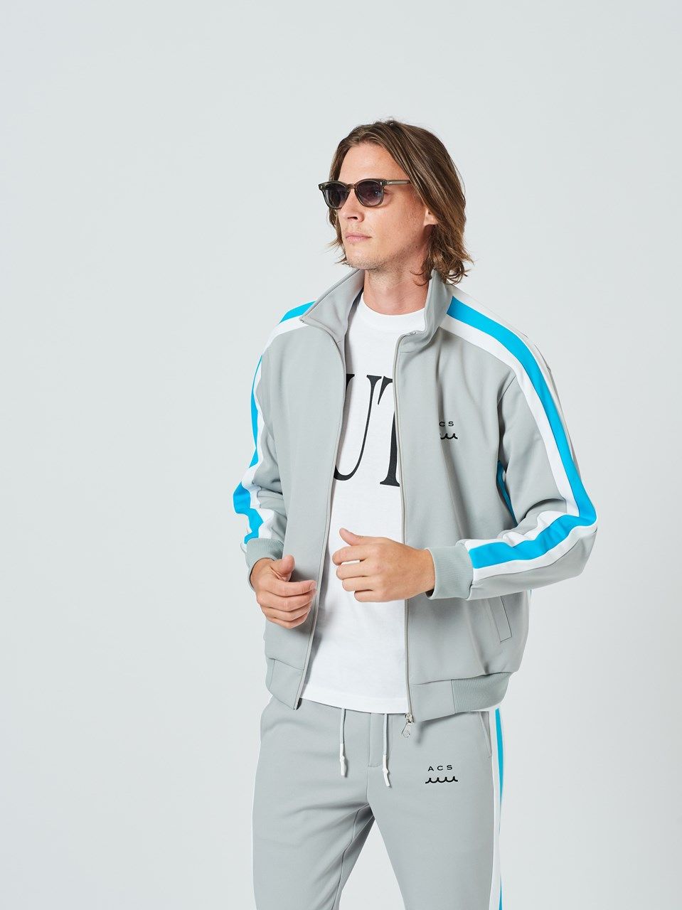 muta Track Jacket / トラックジャケット / グレー 【Acanthus×muta】