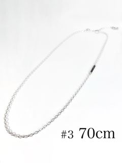 《受注生産》CHAIN NECKLACE #3 with GODSIZE® I.D. TAG 70 / ゴッドサイズ® #3 I.D.タグネックレスチェーン70 / 注文から2～3週間後入荷予定