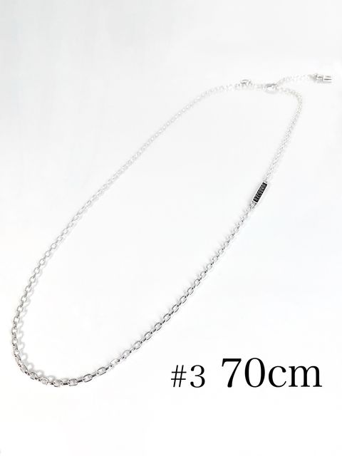 《受注生産》CHAIN NECKLACE #3 with GODSIZE® I.D. TAG 70 / ゴッドサイズ® #3 I.D.タグネックレスチェーン70 / 注文から2～3週間後入荷予定