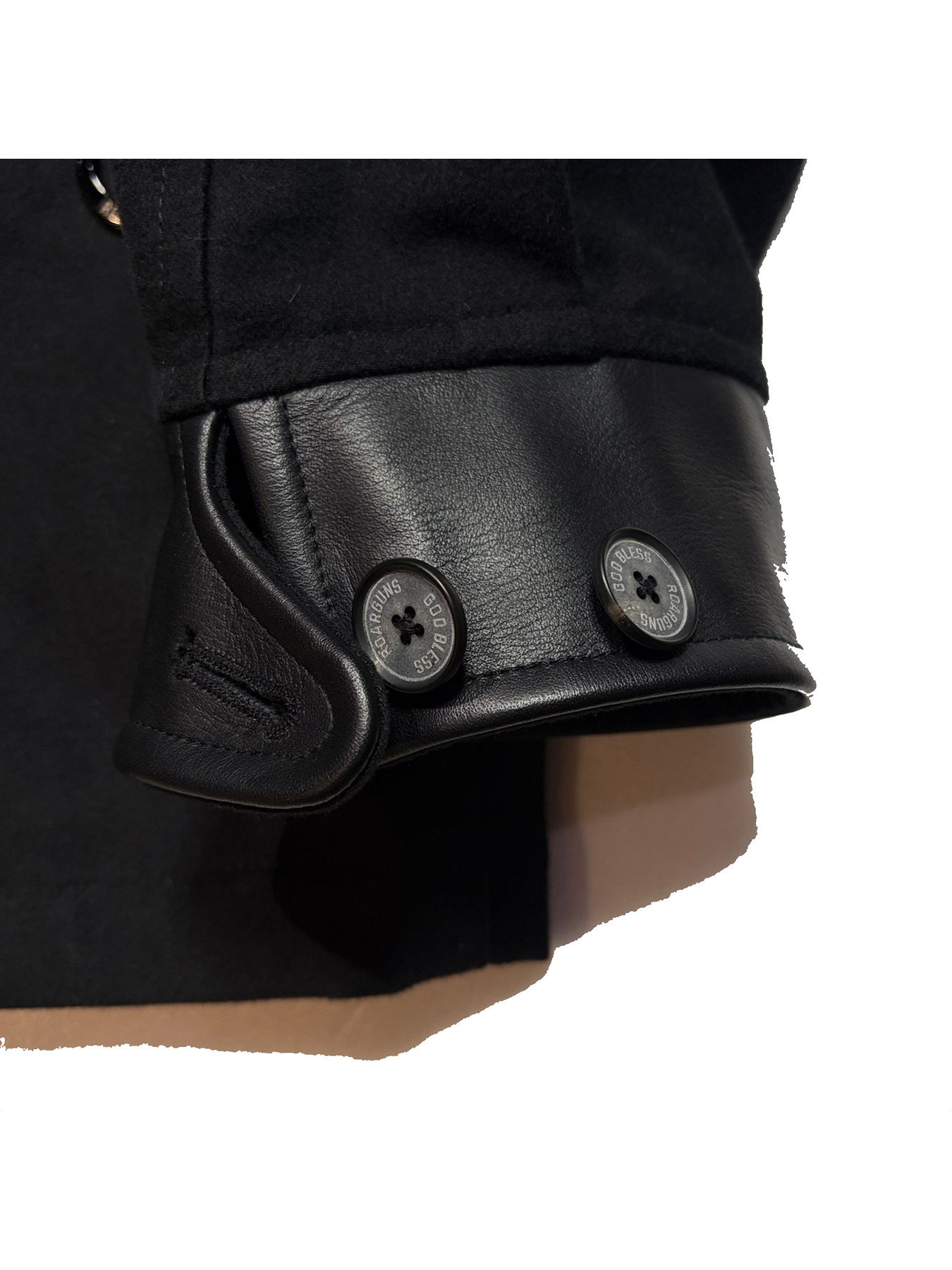 【予約品 3月9日(月) 18:00 締切】MOLESKIN JKT CRY / クリスタルクロスガン モールスキン ジャケット / ブラック