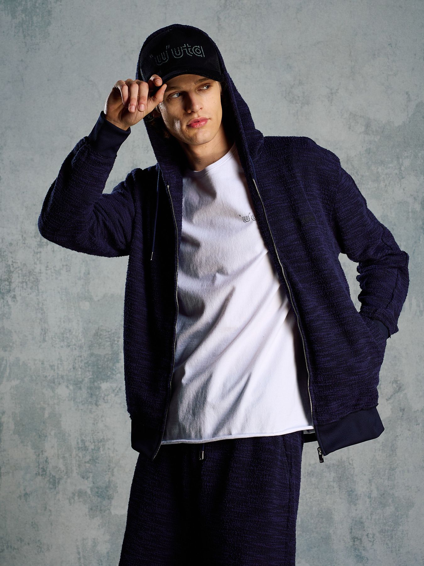 【予約品 1月25日(日) 締切】muta × wjk collection："w"uta cut-off mesh cap / "w"uta カットオフ メッシュキャップ / ディープブラック