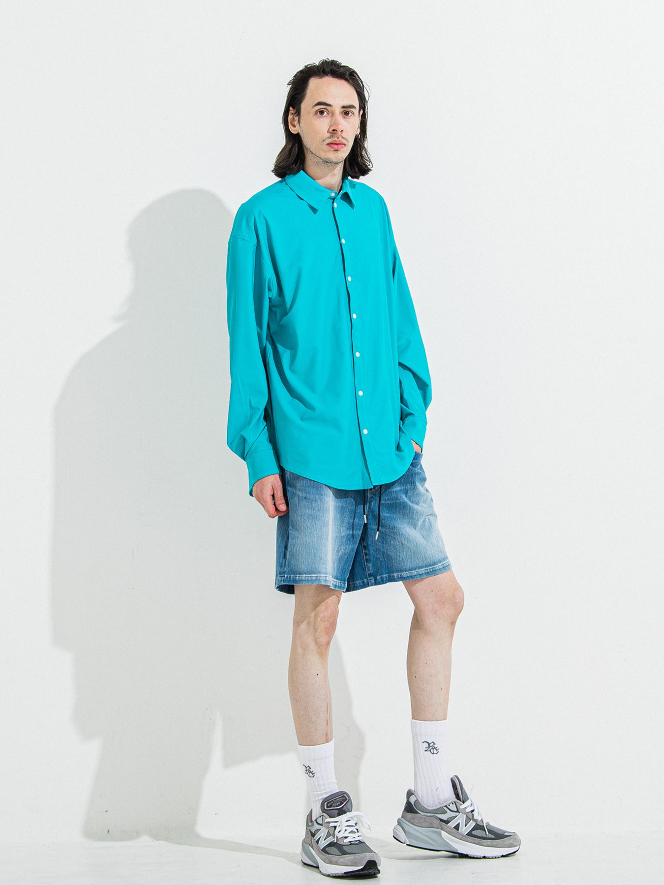 【予約品 】DENIM JERSEY SHORTS / デニムジャージショーツ / ライトインディゴ