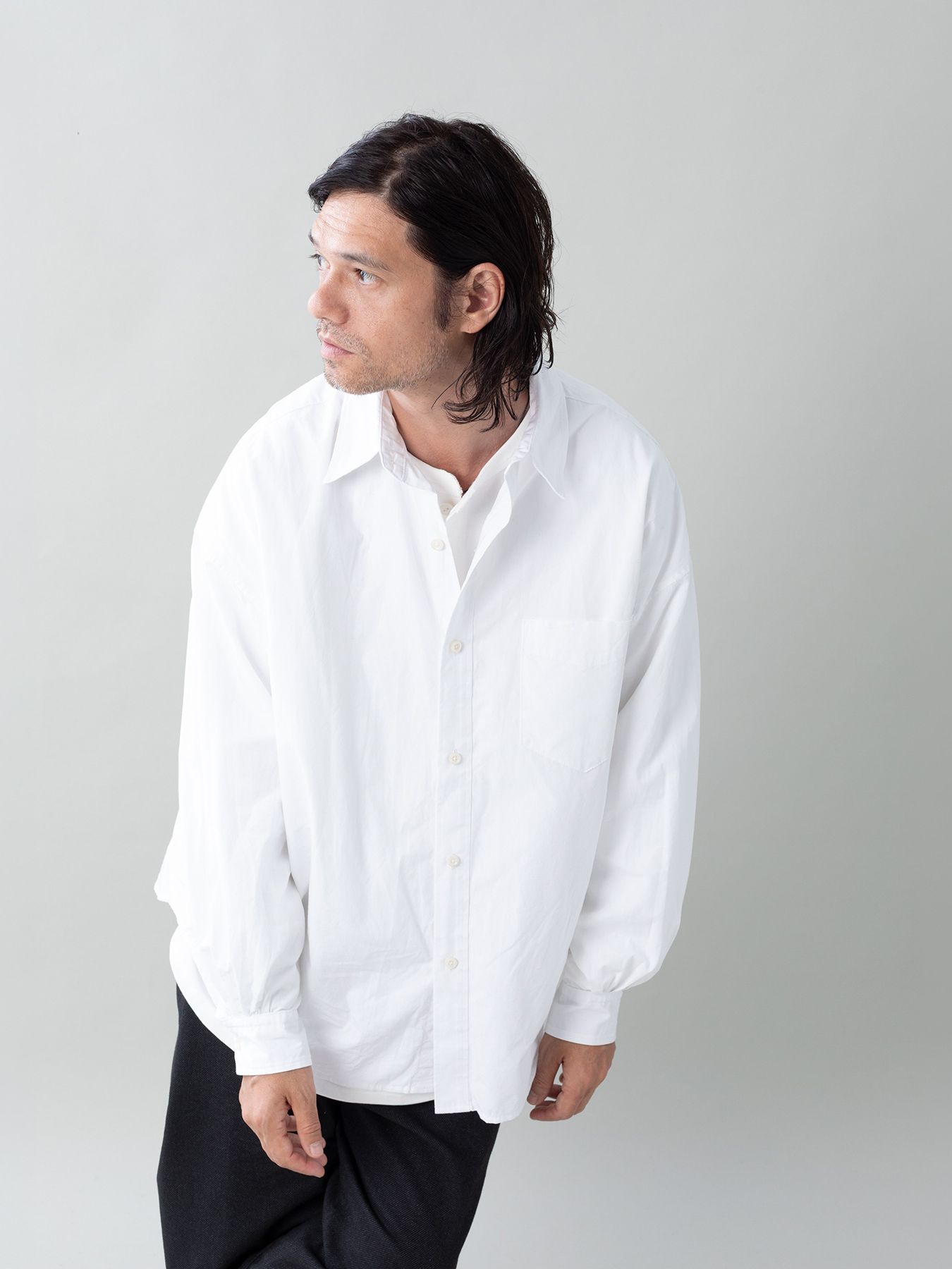 【予約品 5月6日(水) 締切】DRIFT-SHIRTS / ワイドシャツ / ホワイト