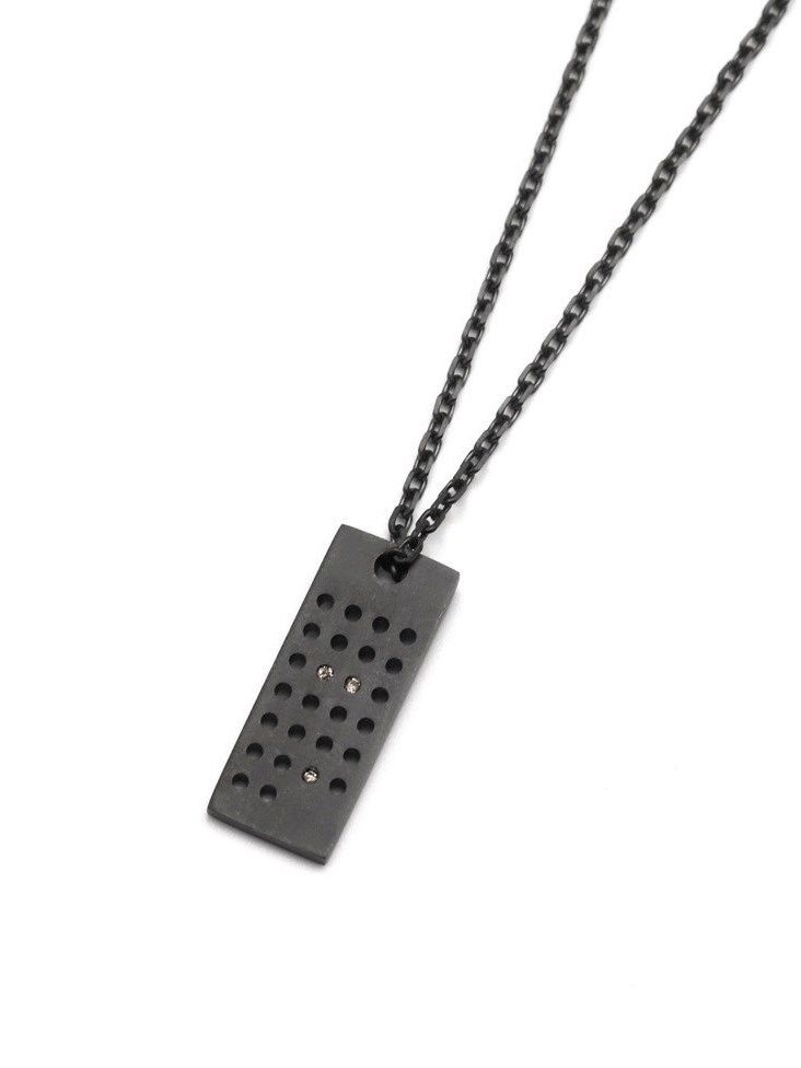 【予約品】 IVXLCDM ×wjk  26hole dog tag neckless / ネックレス / ブラックコーティング