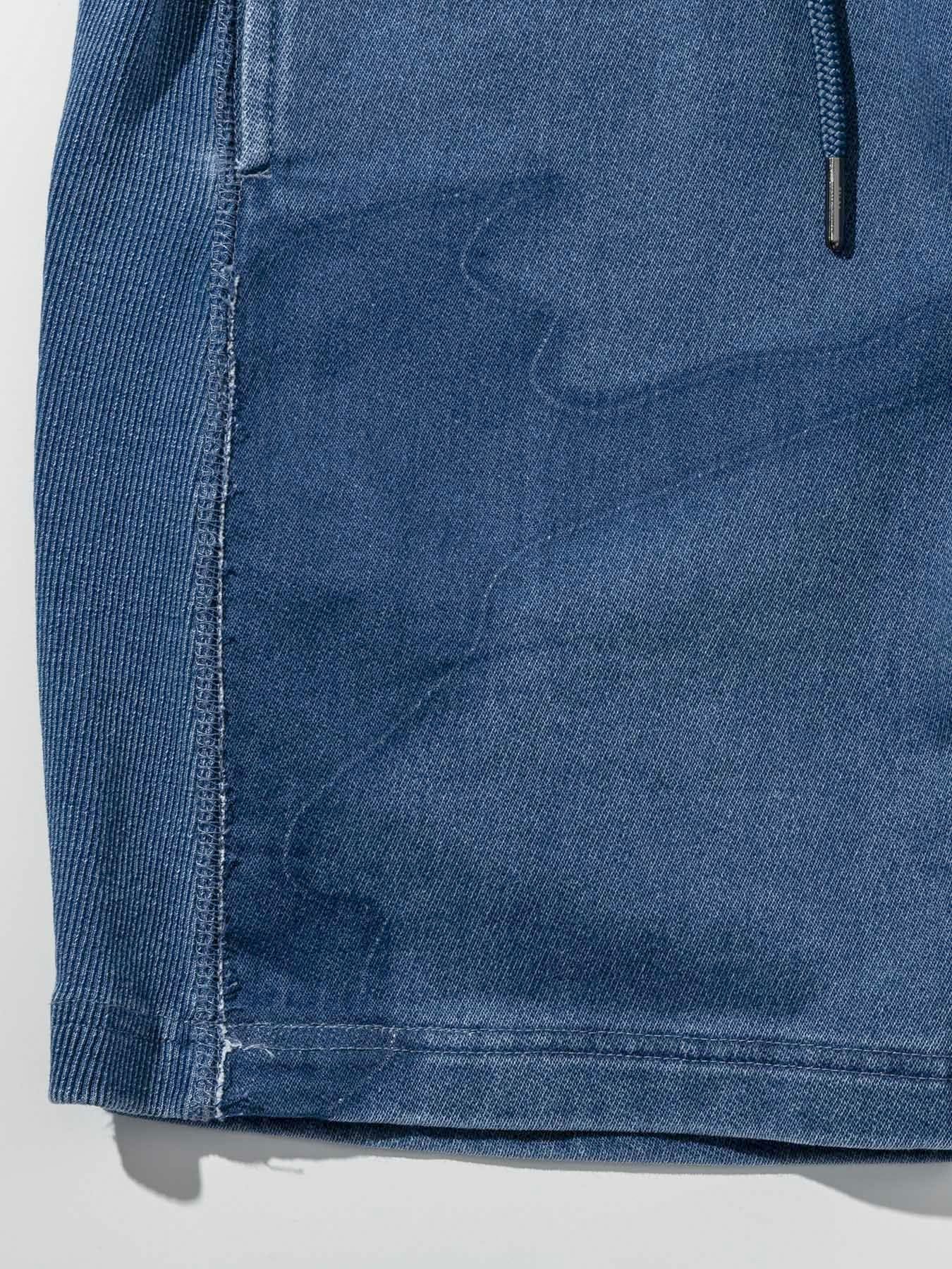 カモ柄ジョグデニムショーツ / インディゴ