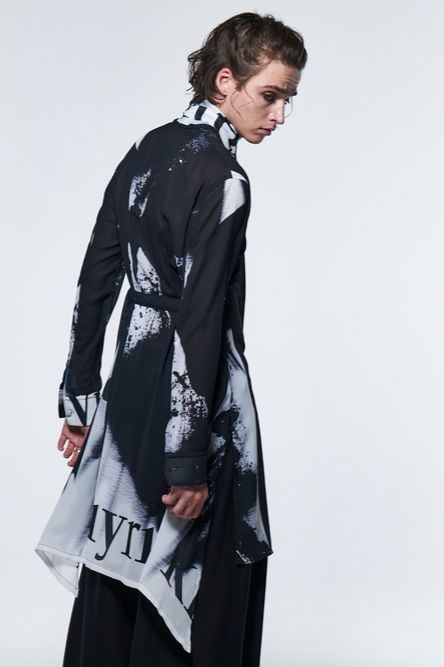 《予約品》 StoalFlareShirt / ブラック＆ホワイト 【kiryuyrik】 2023年3月以降入荷予定