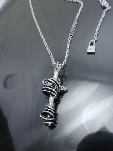 《受注生産》 THORNY CROSS [LARGE] #2 NECKLACE with GODSIZE® I.D. TAG / ソーニークロス L #2ネックレス ゴッドサイズ® I.D.タグ / 注文から4週間~後入荷予定