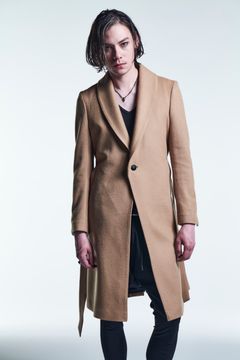 《予約品》 ShawlCollarCoat CasimereBeaver / Camel 【kiryuyrik】 10月入荷予定