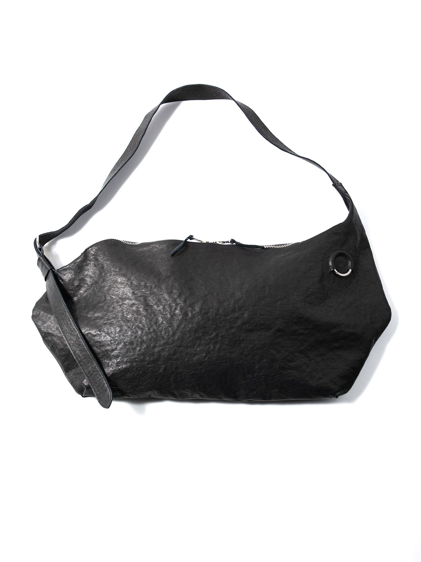 【予約品 10月12日(日) 締切】Pit Vegetable Full Tanned Shrunken Horsehide Wrap Bag / フルタンニン ピット鞣し シュリンク ホース ハイド ラップバッグ / SHAFTER / ブラック