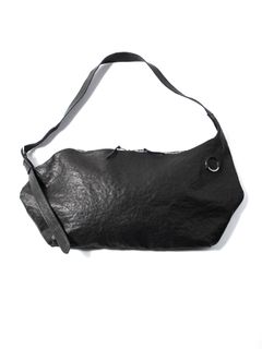 【予約品 10月12日(日) 締切】Pit Vegetable Full Tanned Shrunken Horsehide Wrap Bag / フルタンニン ピット鞣し シュリンク ホース ハイド ラップバッグ / SHAFTER / ブラック