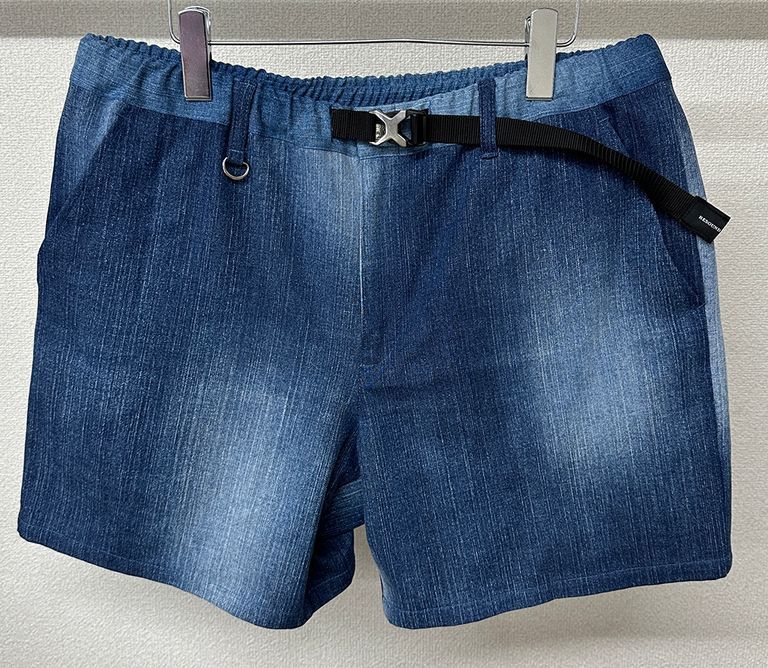 《予約品3月3日18：00締め》 PAT SHORTS / ベルト付きショーツ / デニム