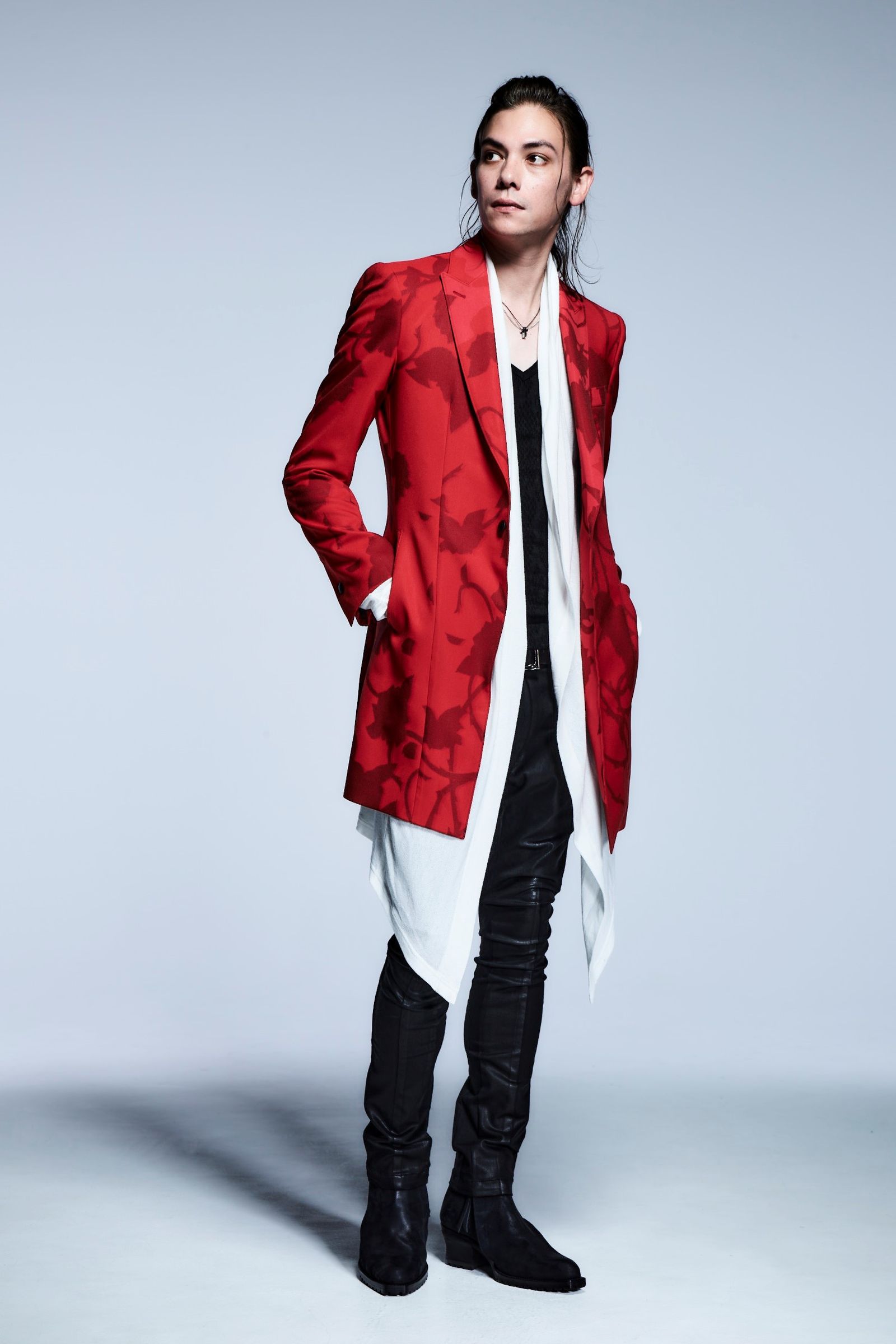 《予約品》 PeakedLongJacket InkJetROSE / Red&Red 【kiryuyrik】 2月入荷予定