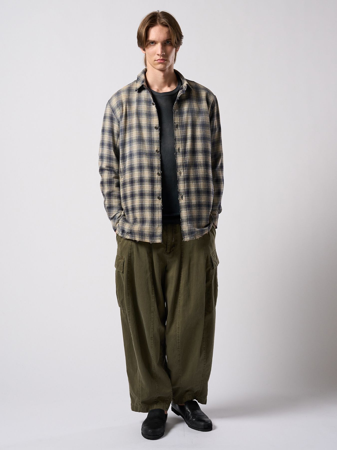 【予約品 4月19日(日) 18時締切】fade cut-off sweatshirt / フェード カットオフ スウェットシャツ / フェードブラック