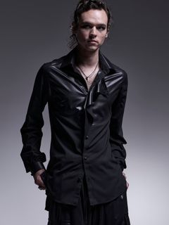 【予約品 7月13日(日) 締切】Frill Shirt / フリルシャツ / ブラック