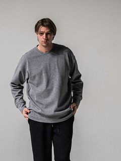 【予約品 11月16日(日) 締切】BLISTER TRAINER / ブリスターニット トレーナー  / グレー