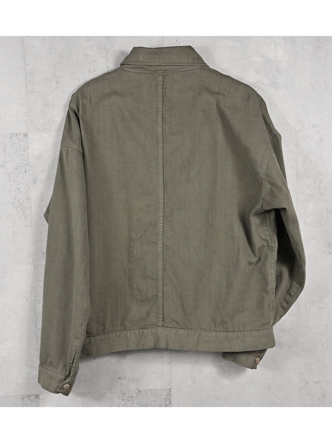 【予約品 11月16日(日) 締切】LDENIM AG FLIGHT JK / ライトデニム ミリタリージャケット / カーキ