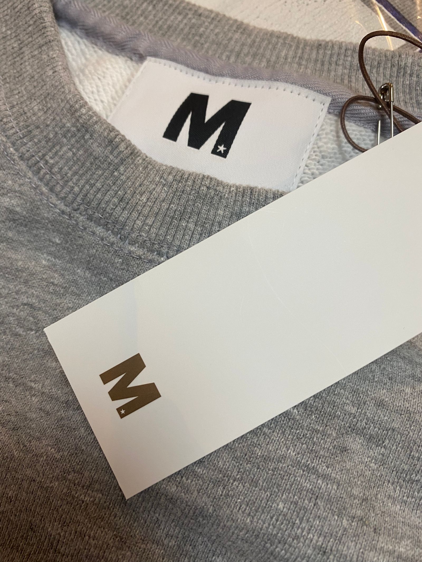 sweat shirts (Mロゴ) / heather gray 【Mエム】