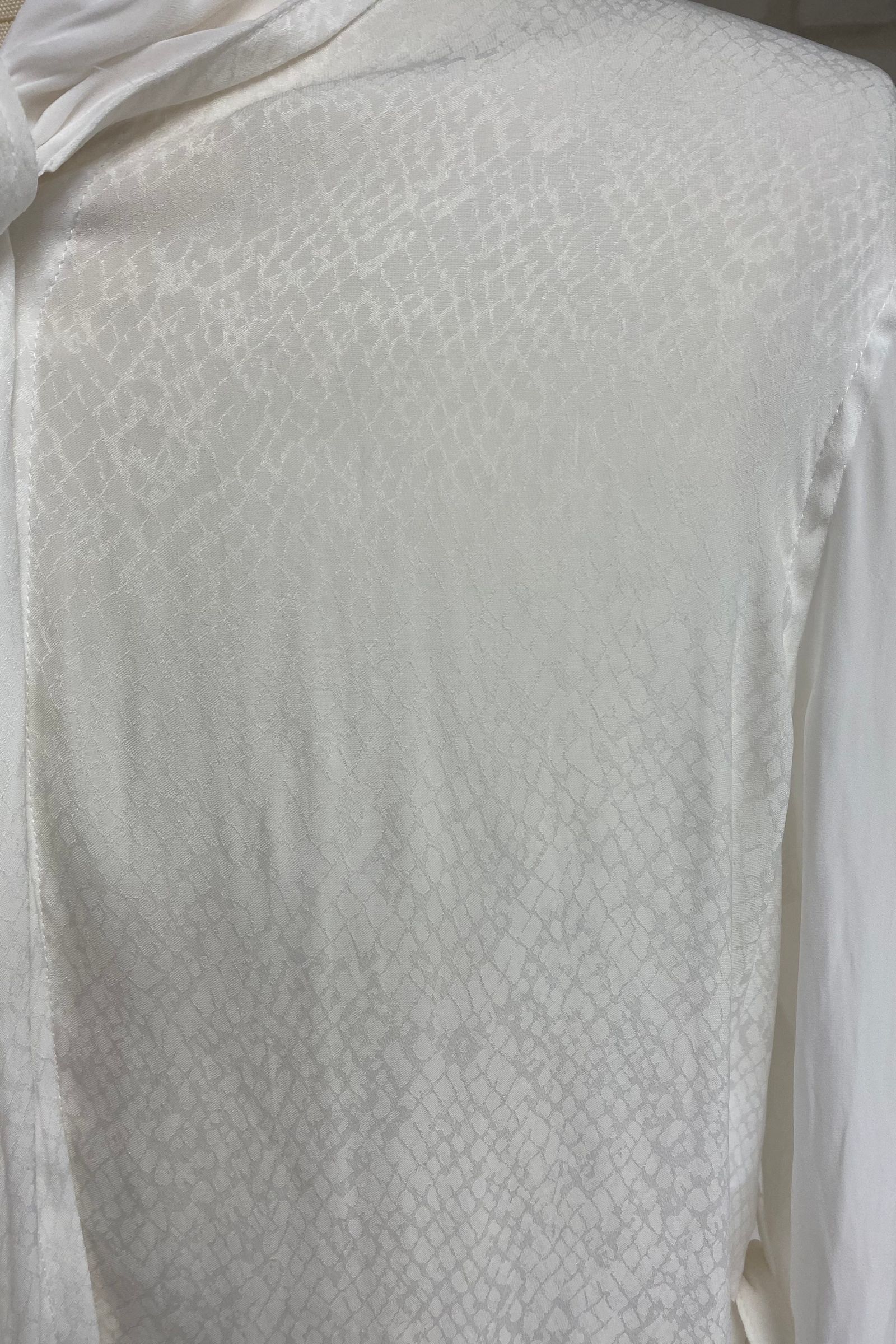 《予約品》 StoalFlareShirt / パイソン柄コンビホワイト 【kiryuyrik】 2023年2月以降入荷予定