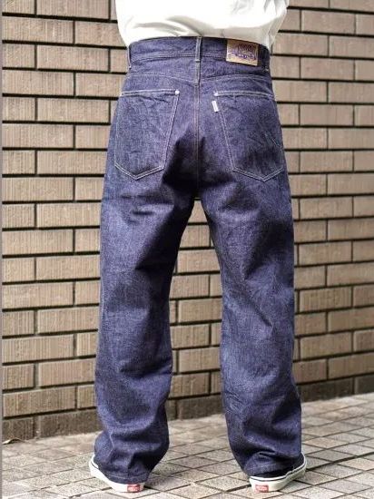 バギーデニムパンツ インディコ made in Japan 【BROOKYM OVERALL】