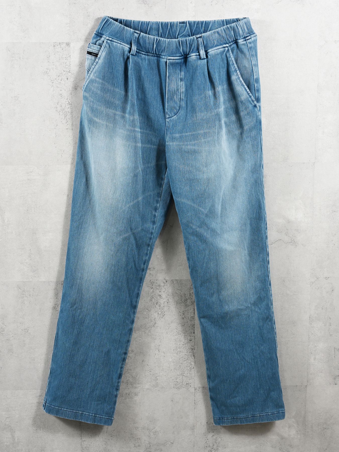 DENIM JERSEY WIDE PT / デニムジャージワイドパンツ / ライトインディゴ