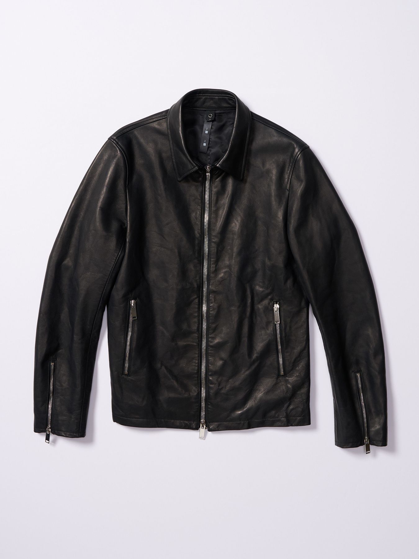 【予約品 4月19日(日) 18時締切】leather single riders / レザーシングルライダース / ブラック