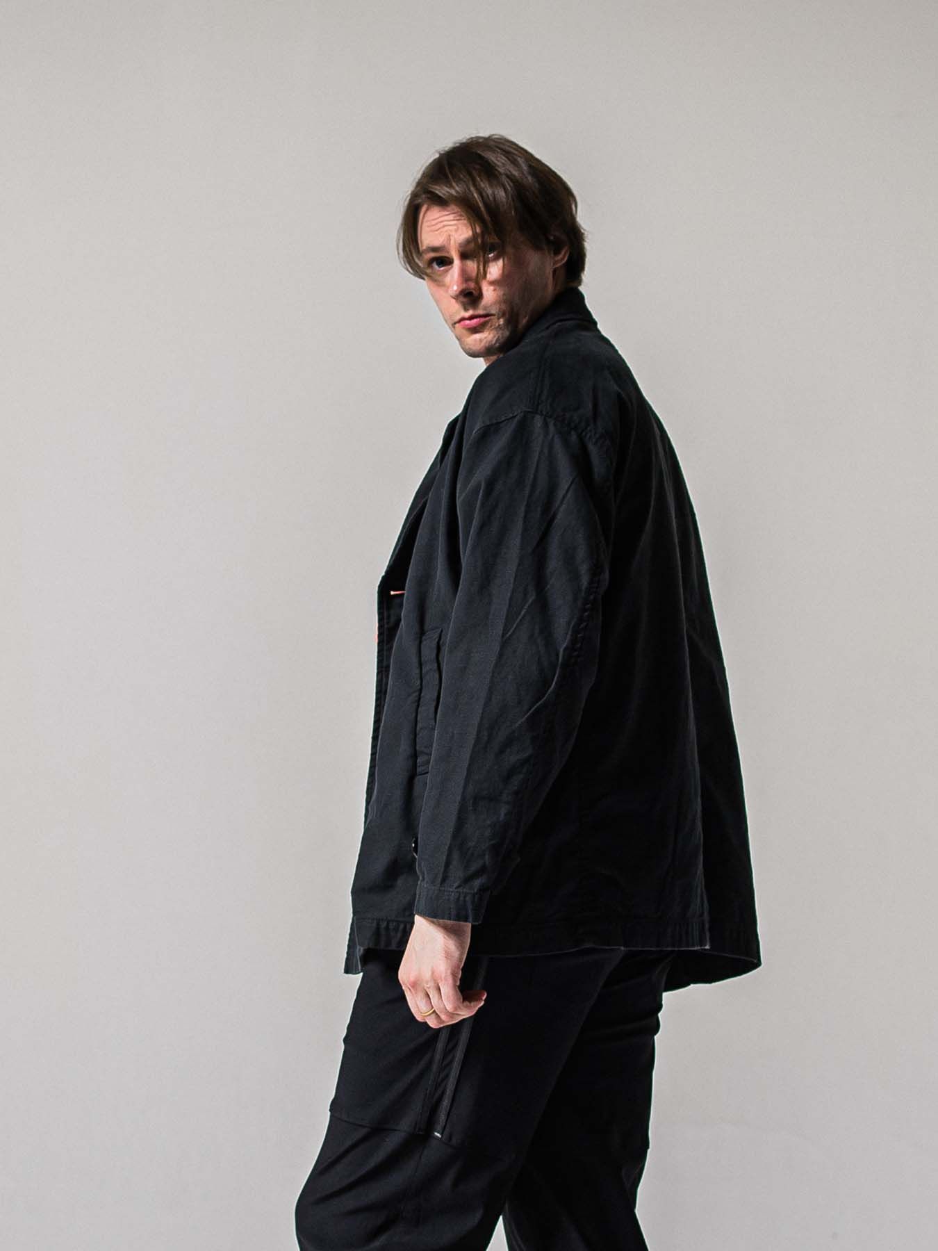 【予約品 11月16日(日) 締切】MV OVER PCOAT / オーバーサイズ ピーコートジャケット / ブラック