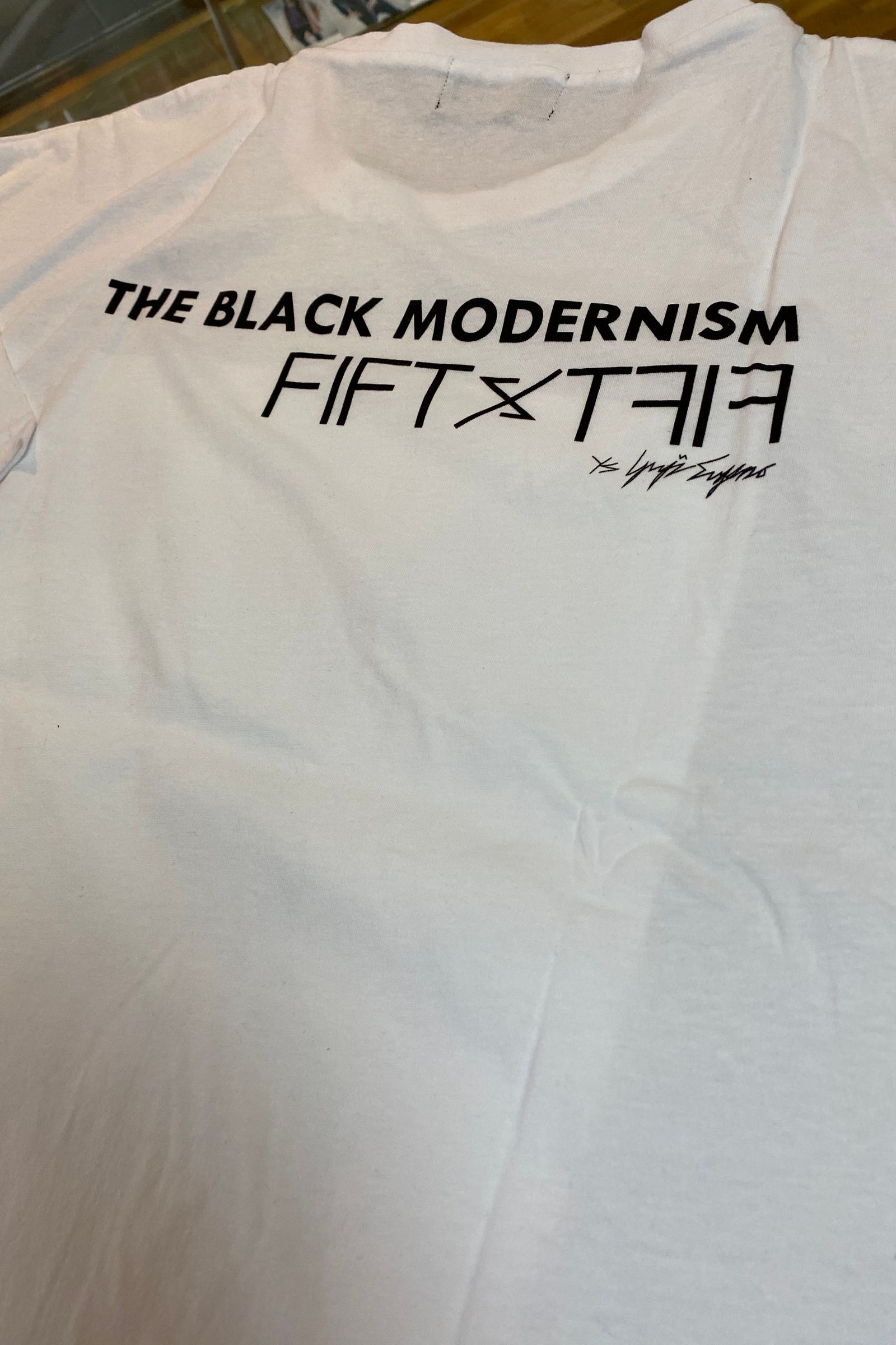 "清春" Special Session Print Hem Step Big Tee / WHITE 【FIFTY FIFTY ys Yuji SUGENO】