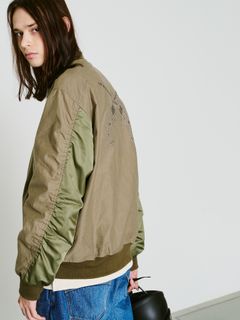 【予約品 8月10日(日) 締切 】O.COTTON MA-1 METAL / オーガニックコットン MA-1 / メタル グリーン