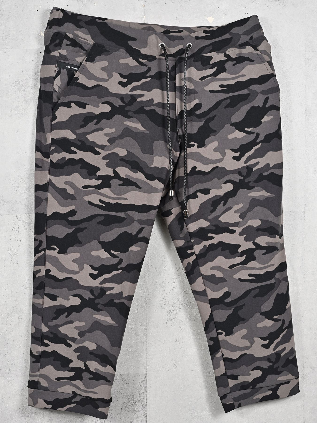 【予約品 11月16日(日) 締切】RE CROPPED PT / ナイロン イージークロップドパンツ / カモブラック