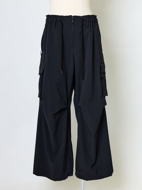 【予約品 10月26日(日) 締切】Recycle Nylon Cargo Pants / リサイクルナイロン カーゴパンツ / ブラック