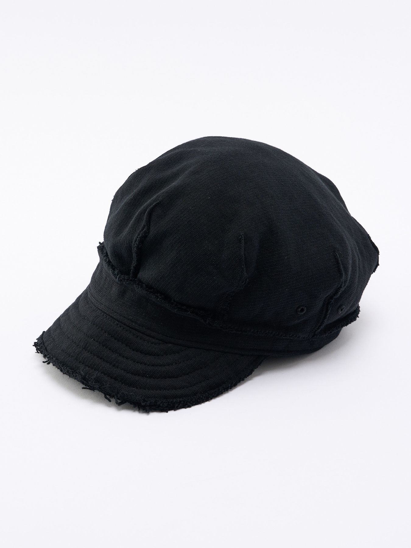 【予約品】jersey engineer cap / ミディアムジャージ ワークキャップ / ディープブラック