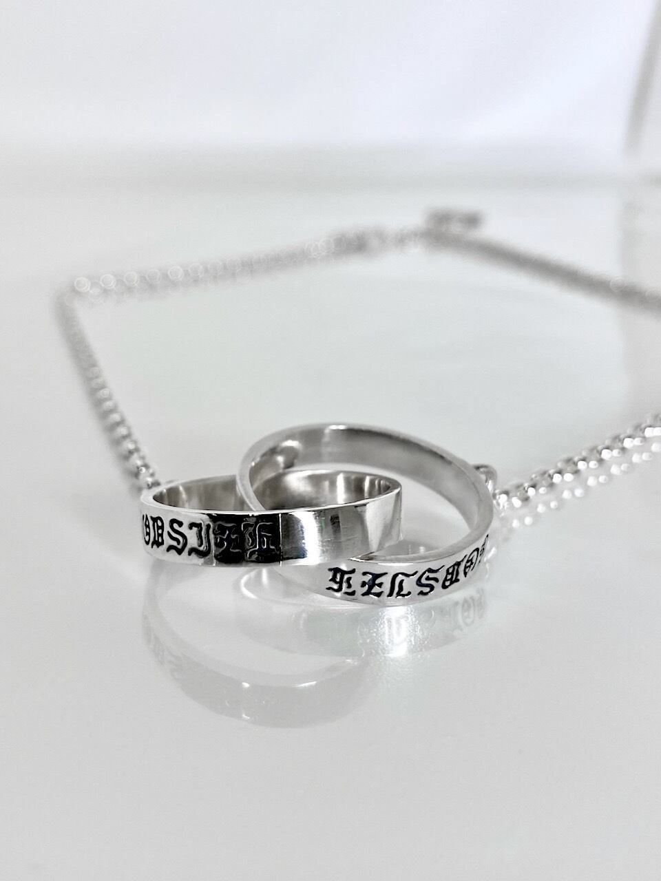 《受注生産》 CHAIN NECKLACE [TWIN CIRCLE]  / ツインサークルラージネックレス / 注文から2～3週間後入荷予定