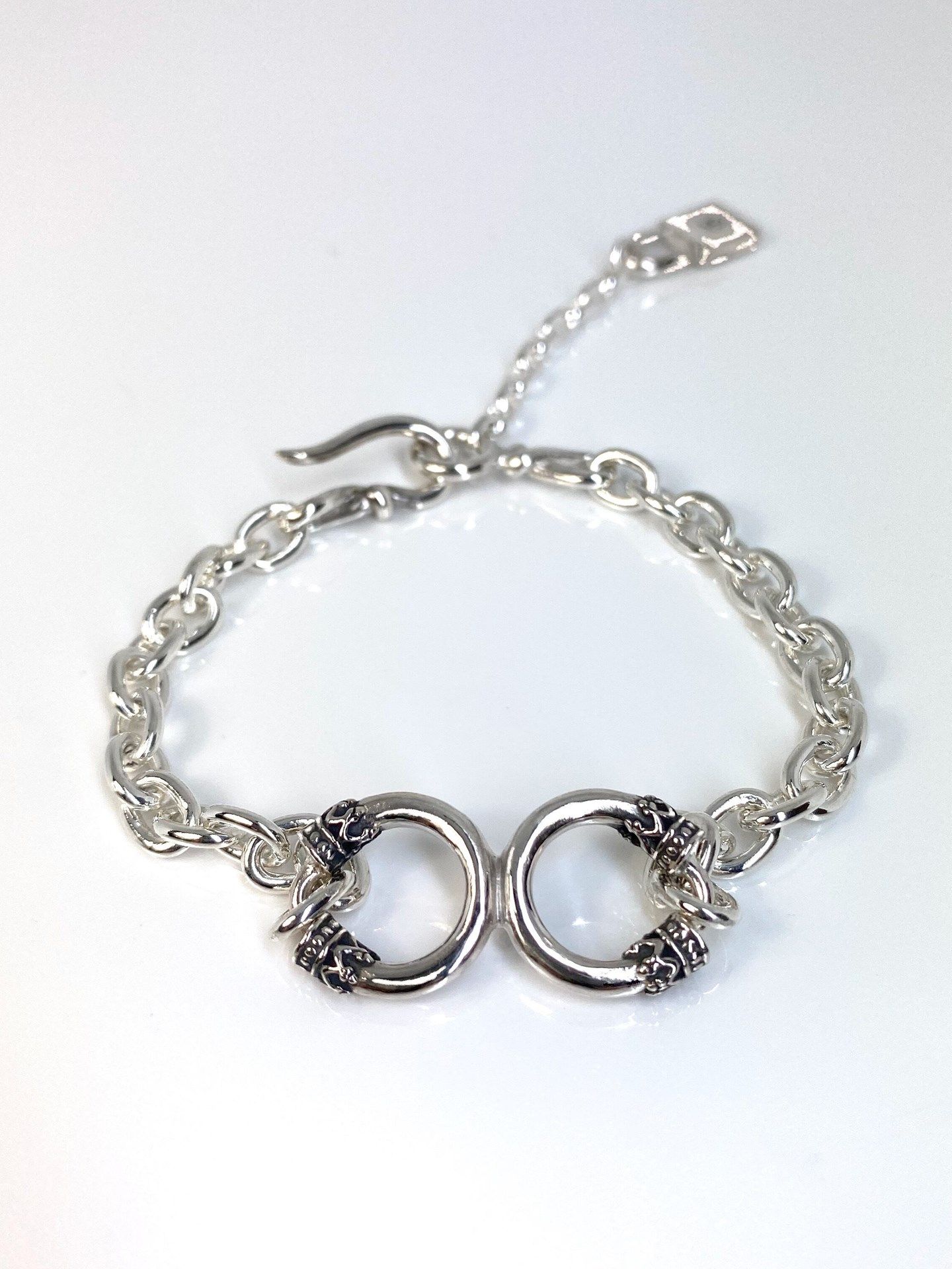 《受注生産》 TWIN CROWN CHAIN BRACELET / ツインクラウンチェーンブレスレット / 注文から2～3週間後入荷予定