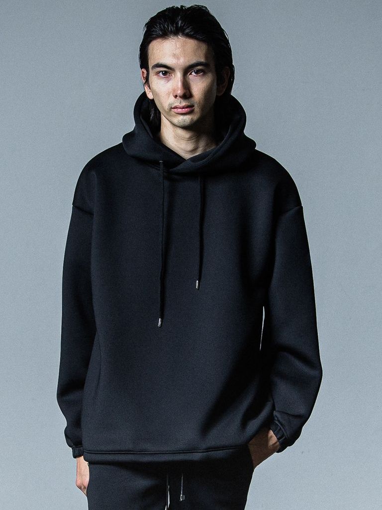 《予約品》 cardboard hoodie / ダンボールニットパーカー / ブラック