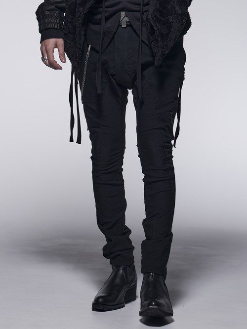 《予約品》 ZippSaruelPants / ジップサルエルパンツ / ブラック＆ブラック 【kiryuyrik】 11月以降入荷予定