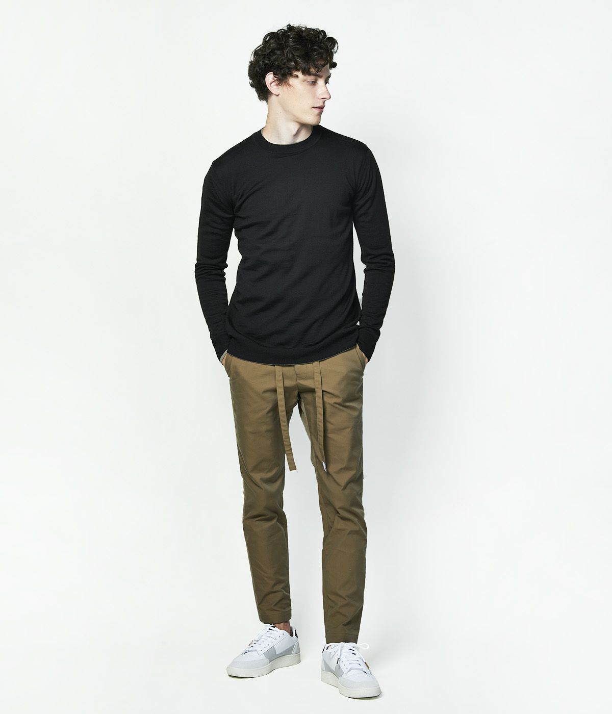 BELTED PANTS / CAMEL 【junhashimoto】