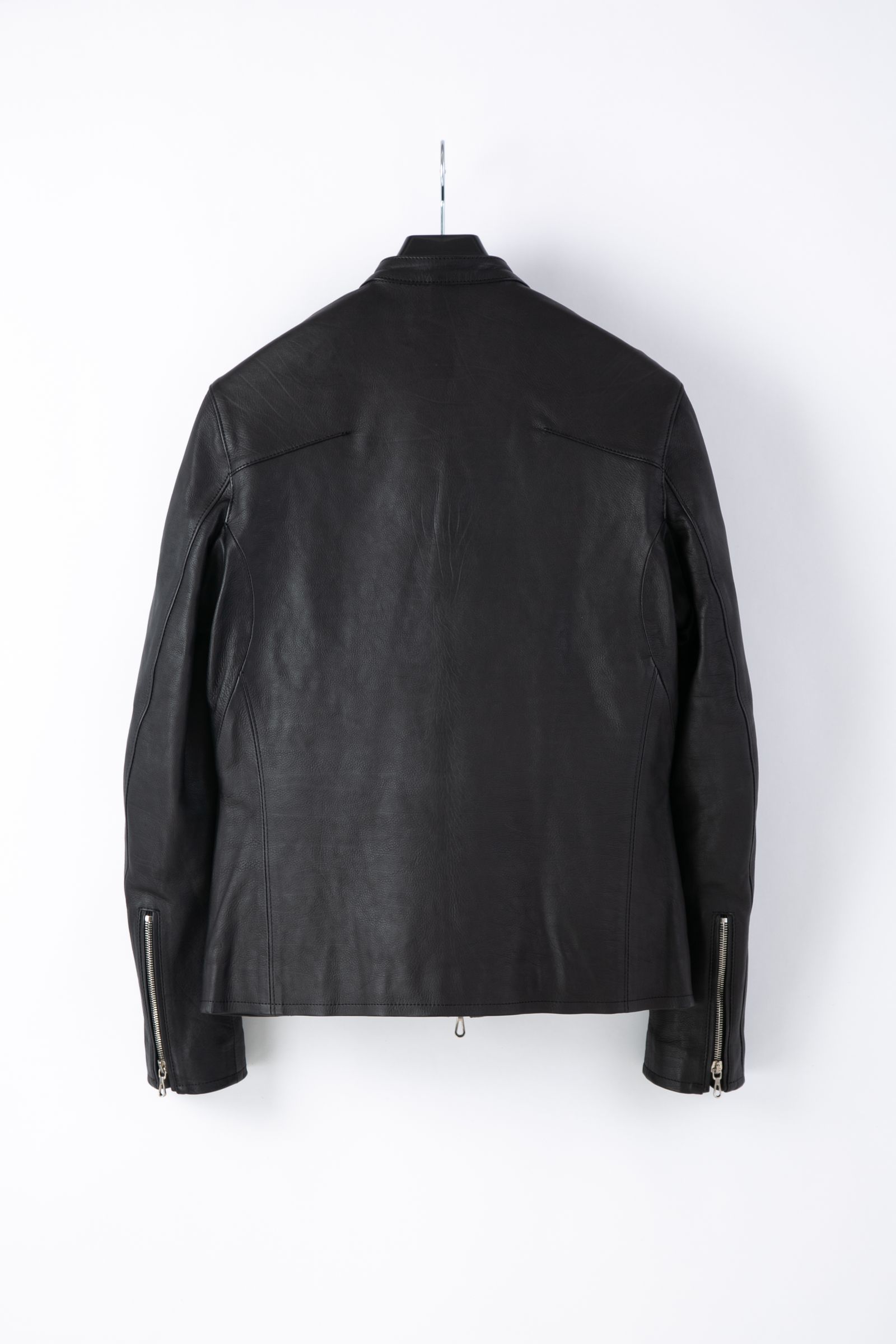 【予約品】 地生オイルカーフ "SLATER" シングルライダースジャケット / BLACK 【STRUM】 《2月上~2月中 入荷予定》