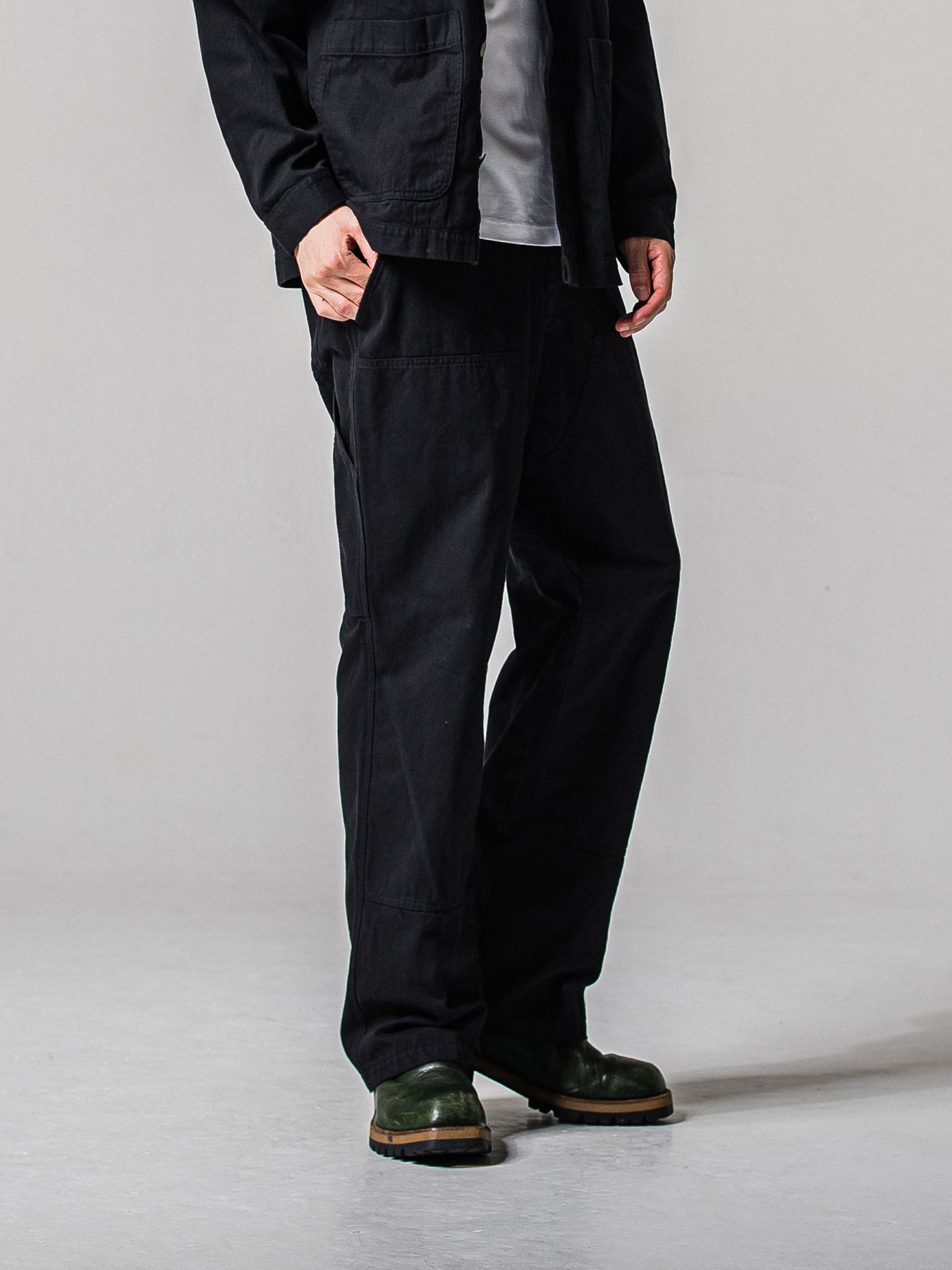 【予約品 11月16日(日) 締切】DOUBLE KNEE PT / ダブルニーワークパンツ / ブラック