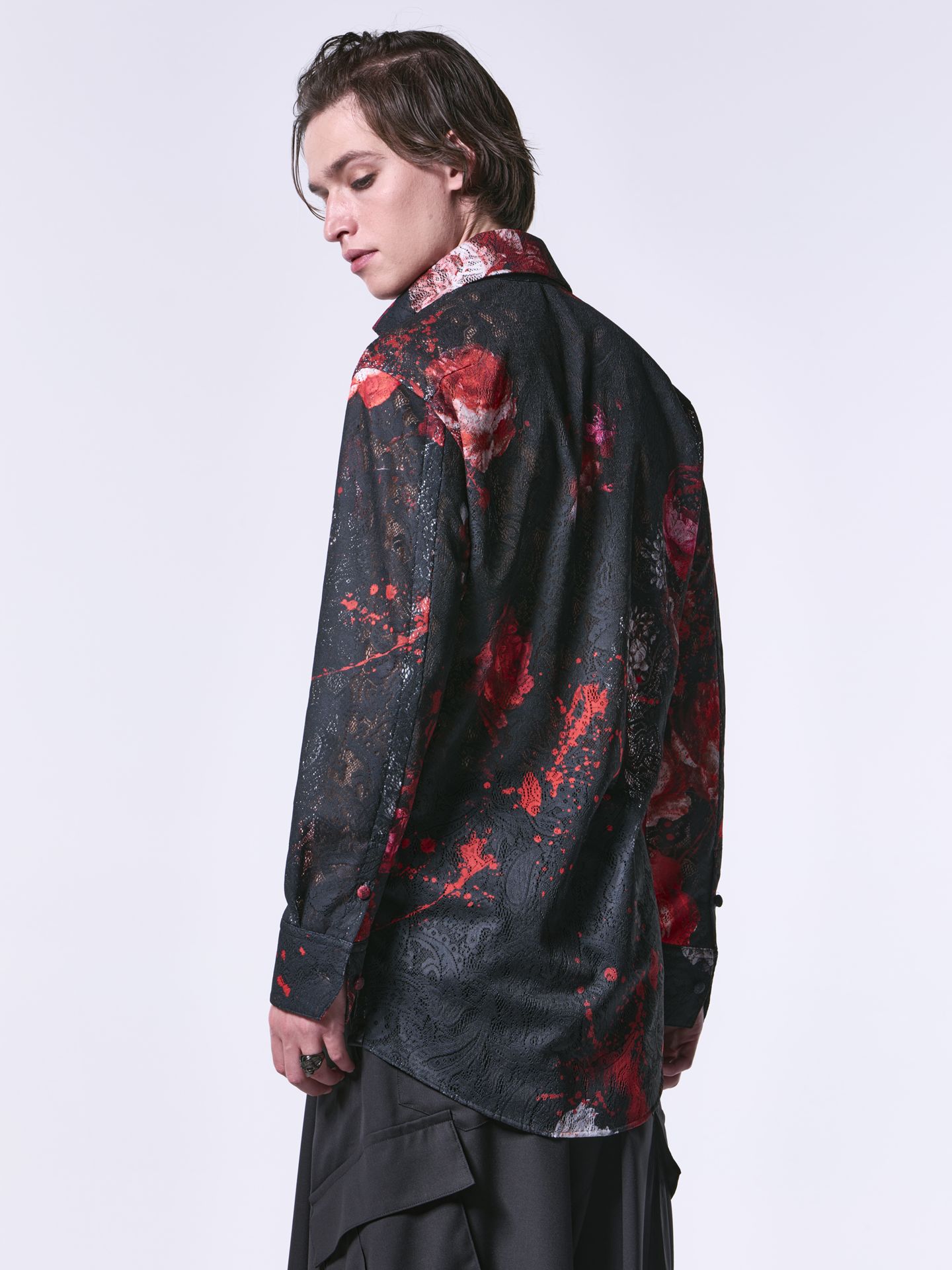 《予約品》 Shirt / シャツ / ブラック＆レッド