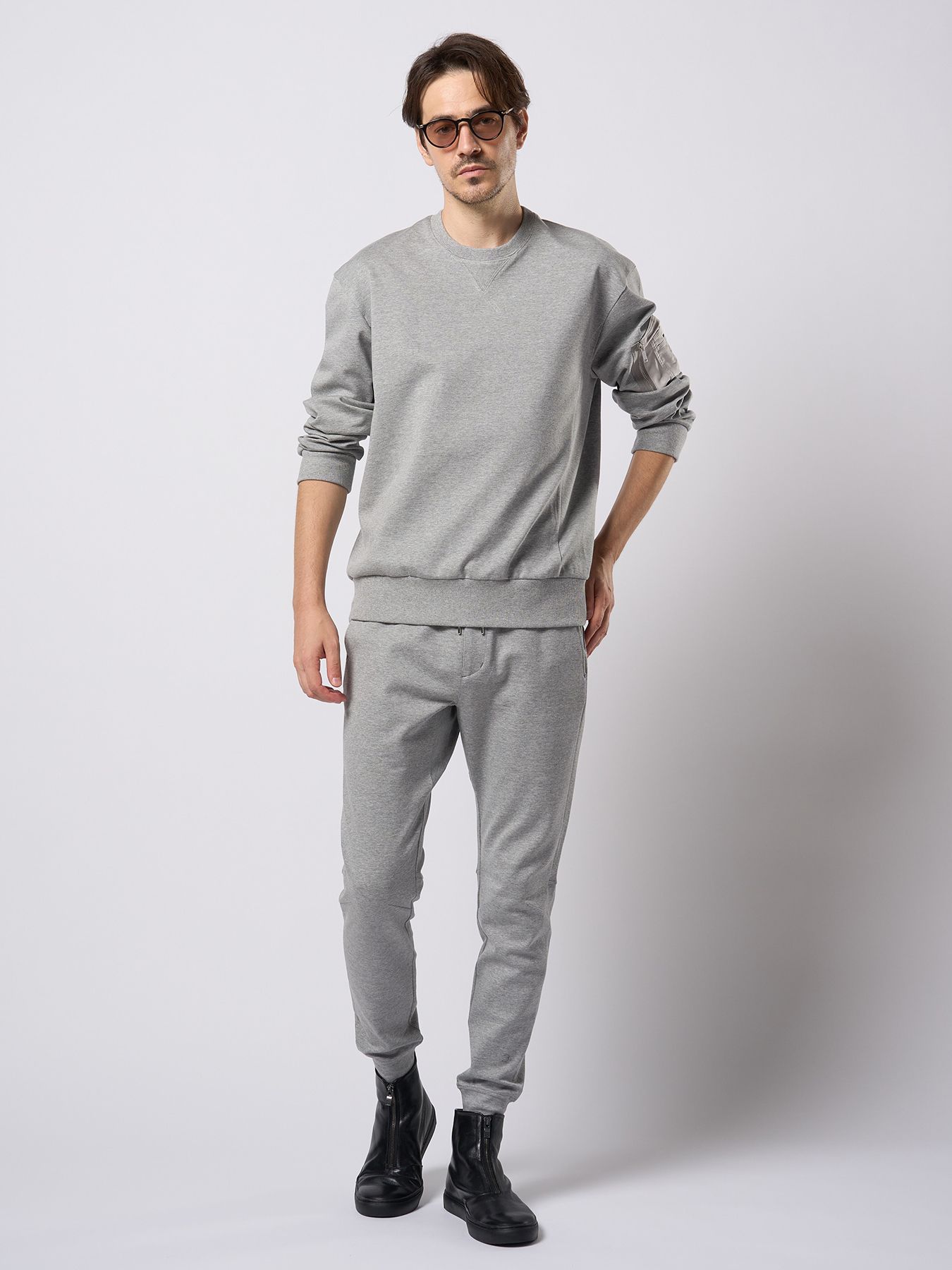 【予約品 9月23日(火) 締切】front zip bootie / フロントジップ ブーティー / ブラック
