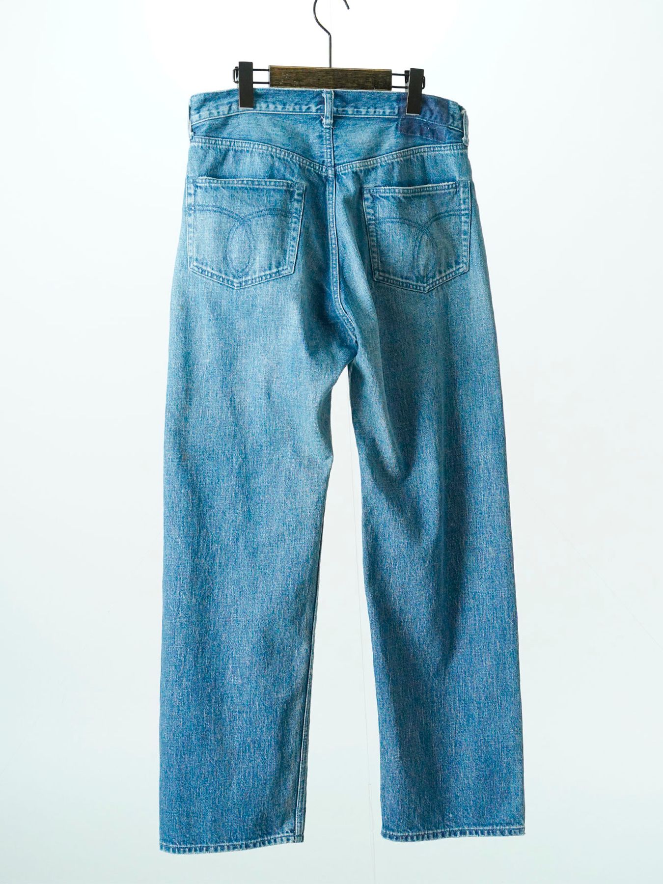 【予約品 11月9日(月) 締切】TRADITIONALDENIM Used / トラディショナルデニム ユーズド加工 / 淡色 インディゴ×ネイビーステッチ