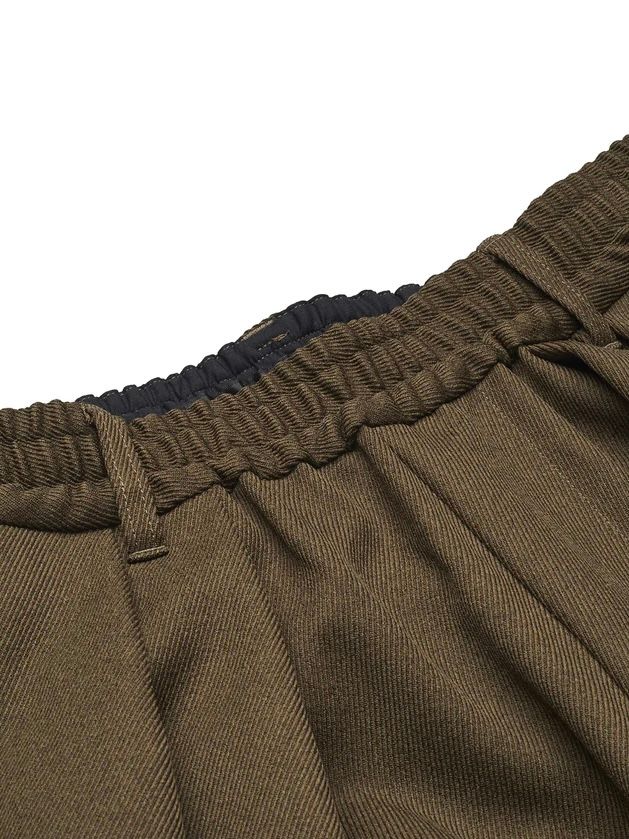 ツータックイージーパラシュートトラウザーズ ブラウン【NOID.】