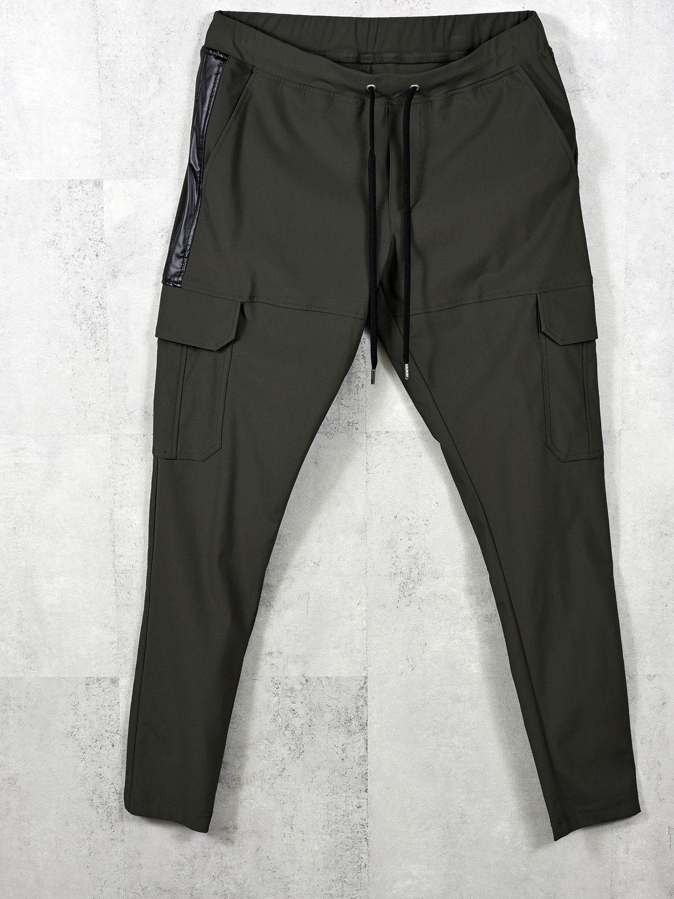 【予約品 11月16日(日) 締切】DARREL CARGO PT / ダレル ナイロンカーゴパンツ / カーキ×ブラック