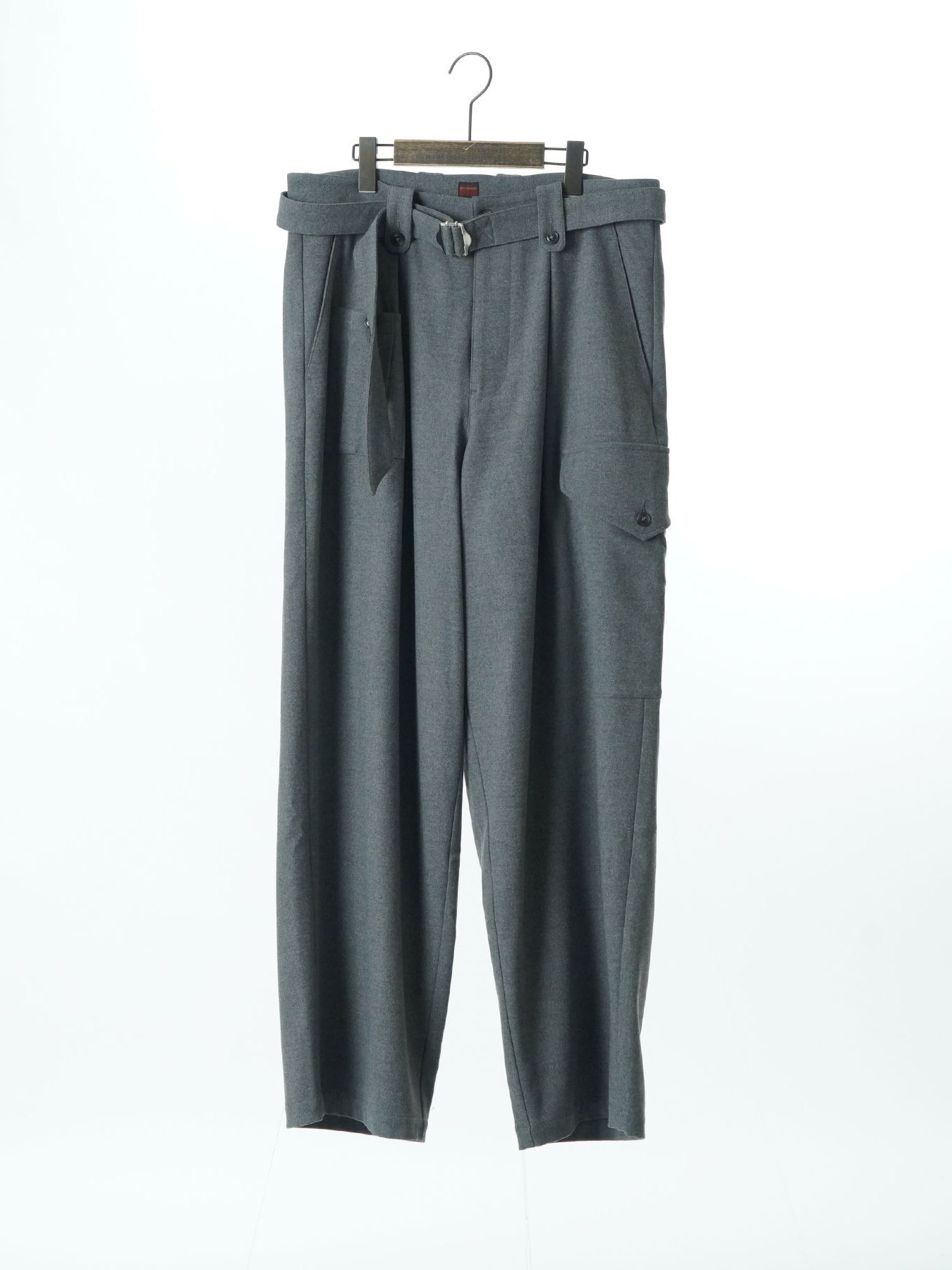 【予約品 】WOOLPILOTPANTS / ウールミリタリーパンツ / 杢ライトグレー